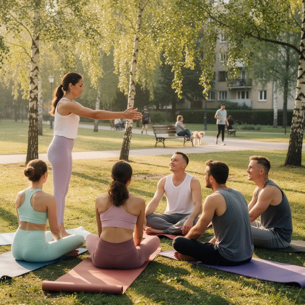 Zajęcia jogi dla początkujących z instruktorem w studio