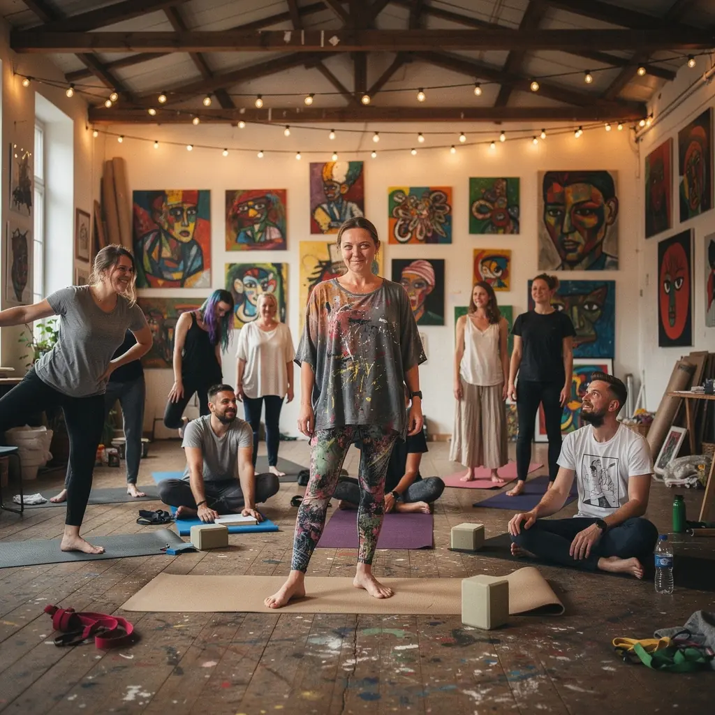 Zbliżenie na osobę wykonującą pozycję psa z głową w dół, skupioną i zrelaksowaną.